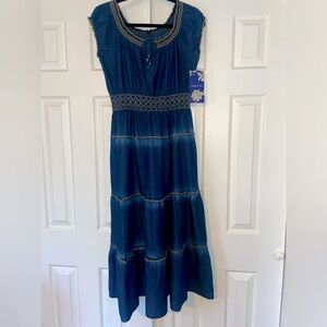 Indigo & Lace denim dress Medium